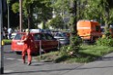 Koelner Seilbahn Gondel blieb haengen Koeln Linksrheinisch P510